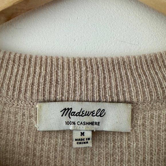 Madewell 100% Cashmere Sweatshirt in Hendry Stripe Sweater - Picture 4 of 7